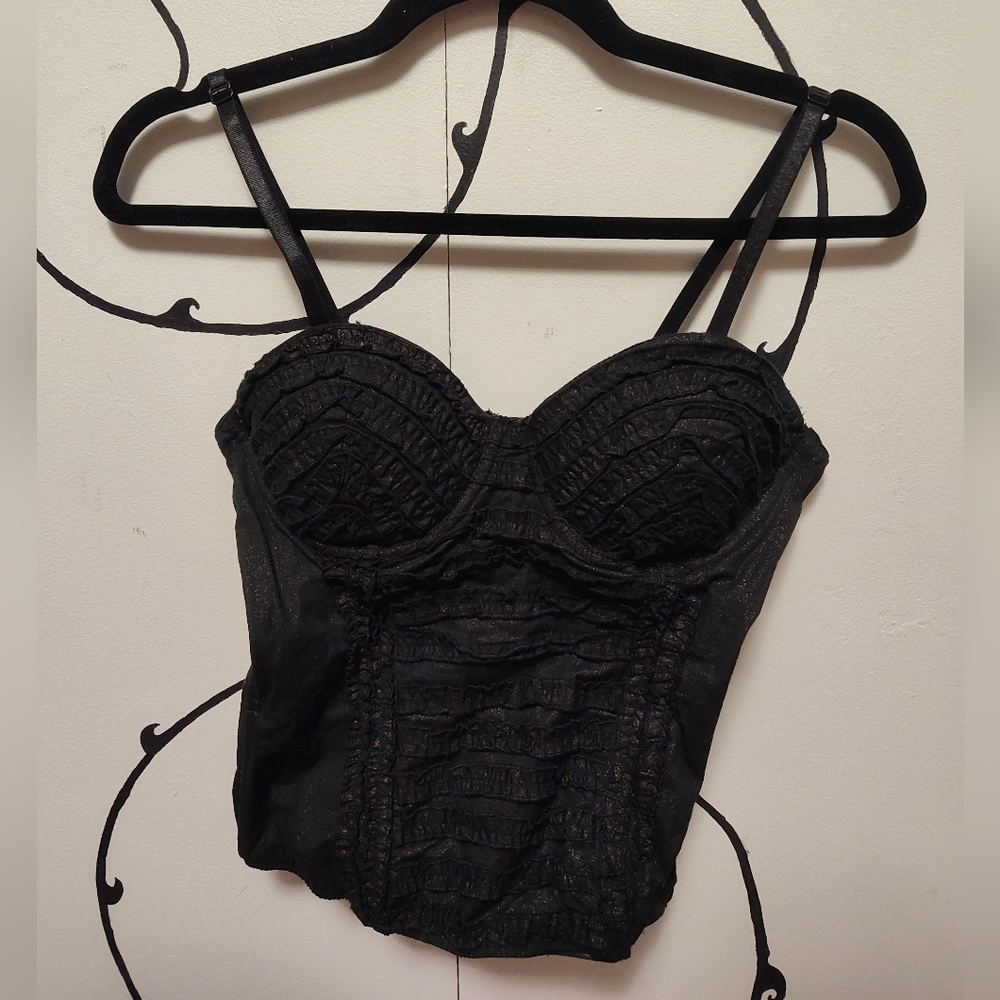Black Bustier Top